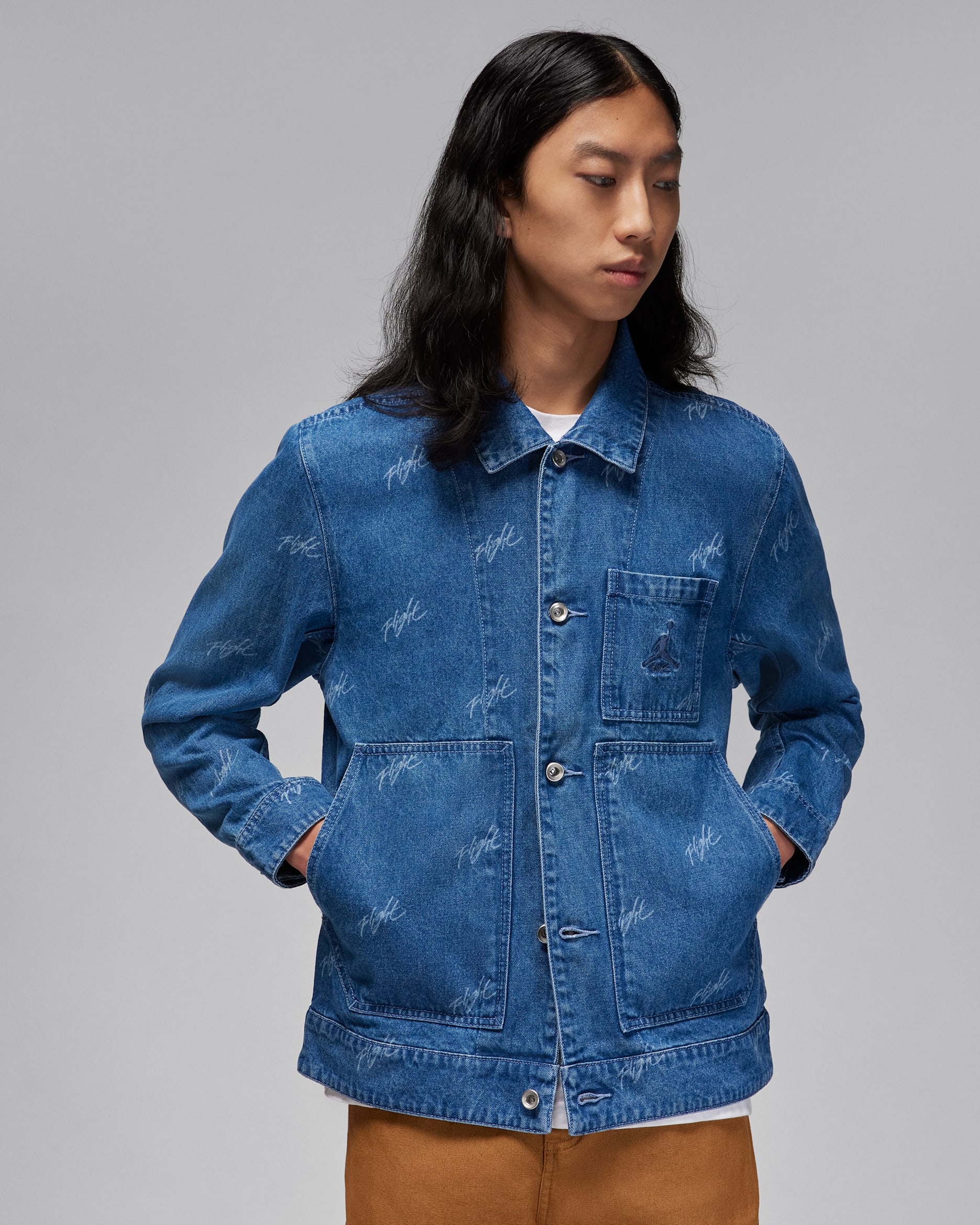 Jordan Flight Heritage Men's Denim Jacket. Nike ID